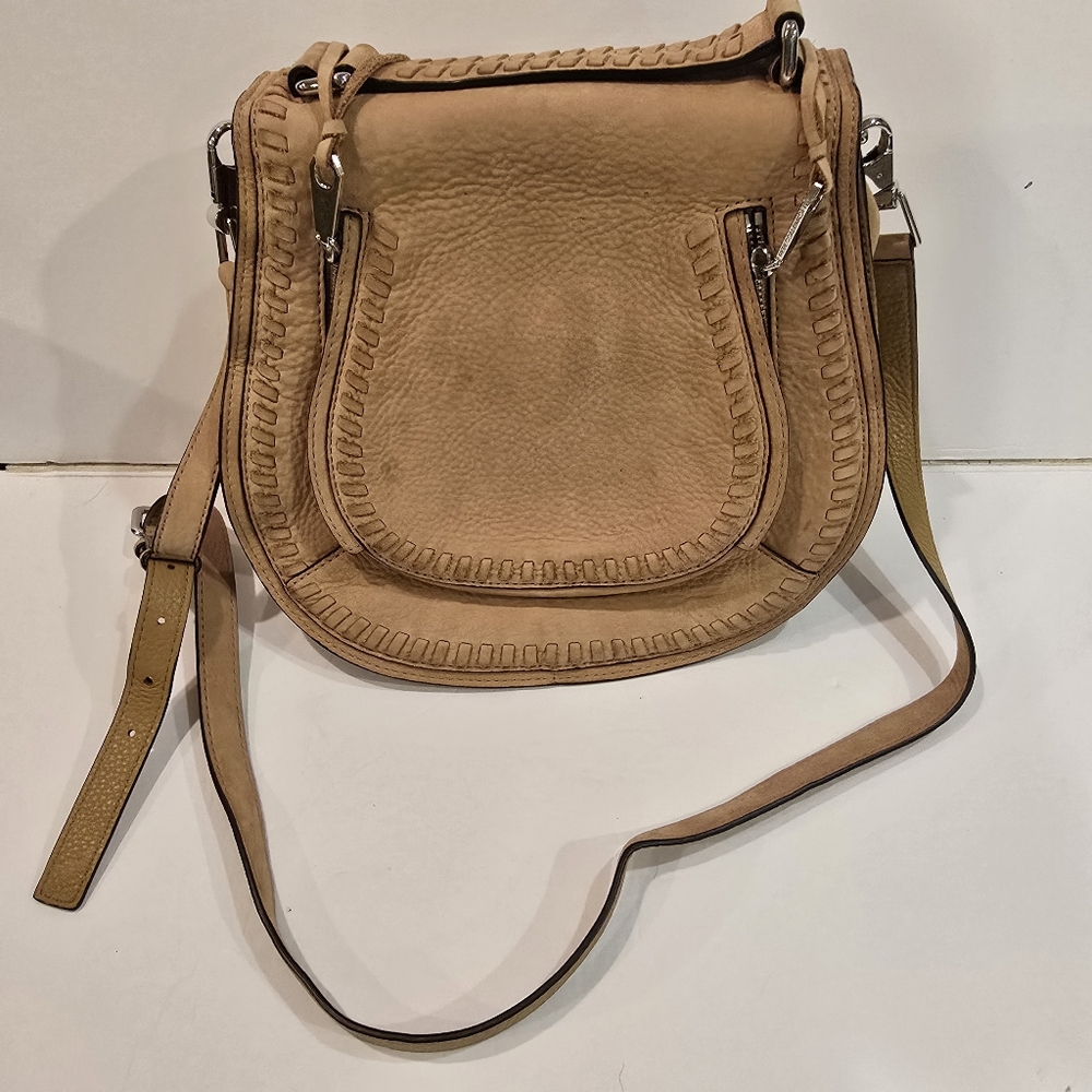 Rebecca Minkoff Camel Suede Saddle Bag